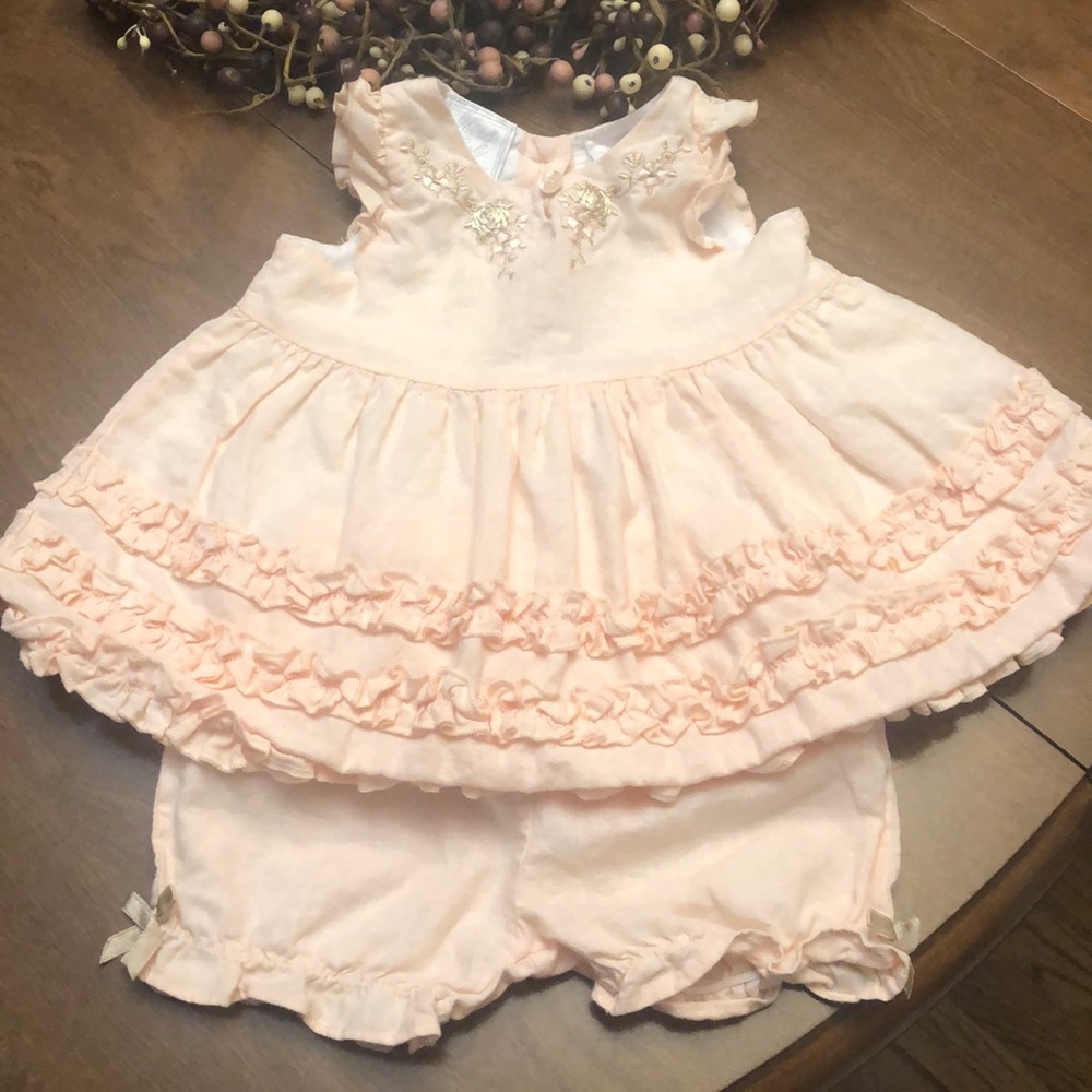 🐨Koala Baby Boutique Linen Dress w/Bottoms 0-3 M
